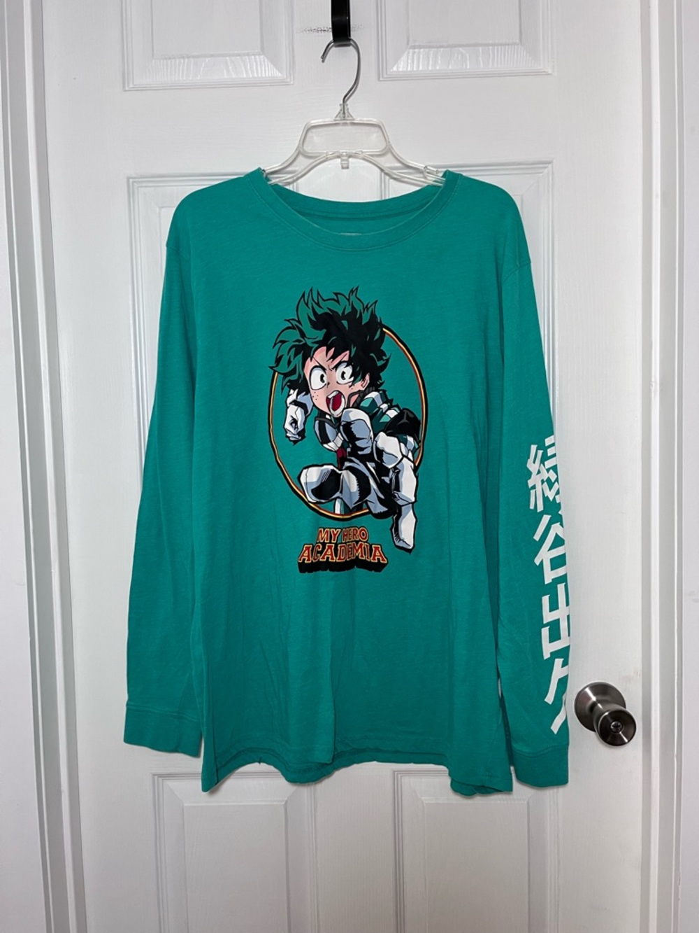 My Hero Academia Green Long-Sleeve Graphic Tee